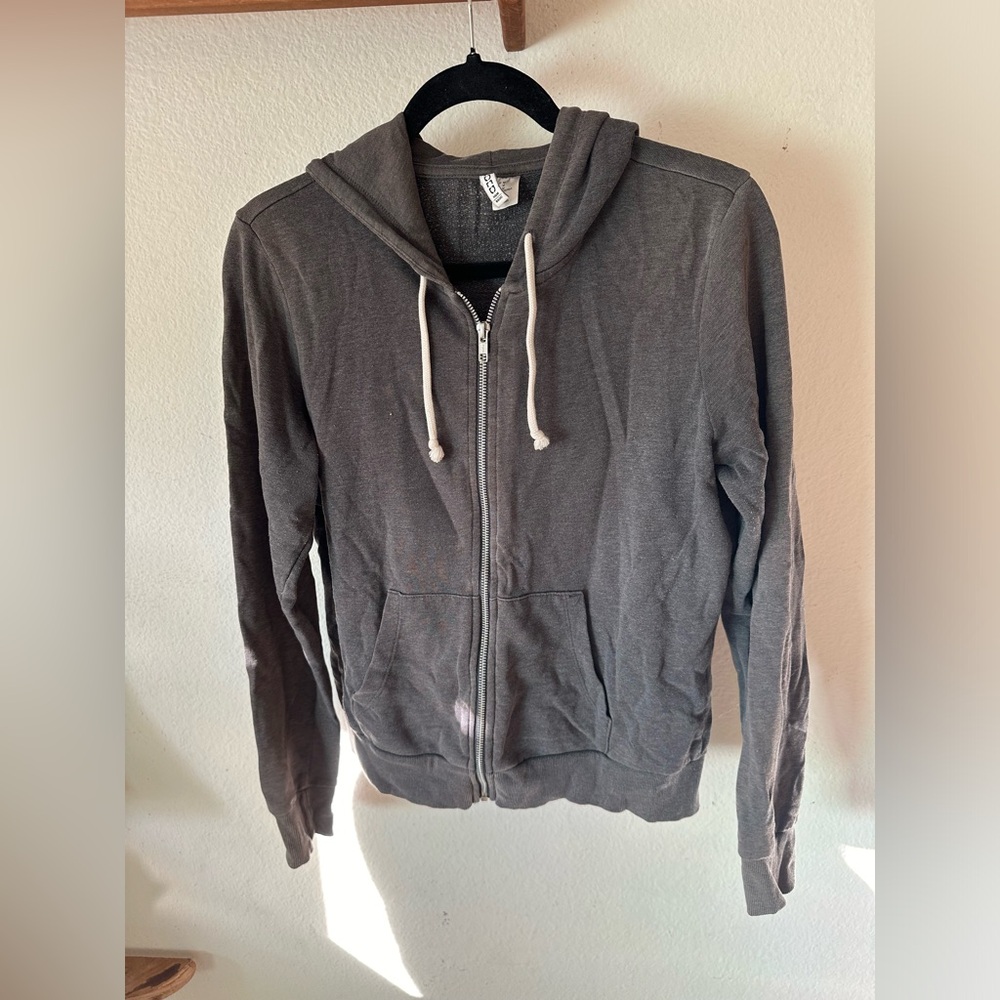 Comfy Gray zip up hoodie
